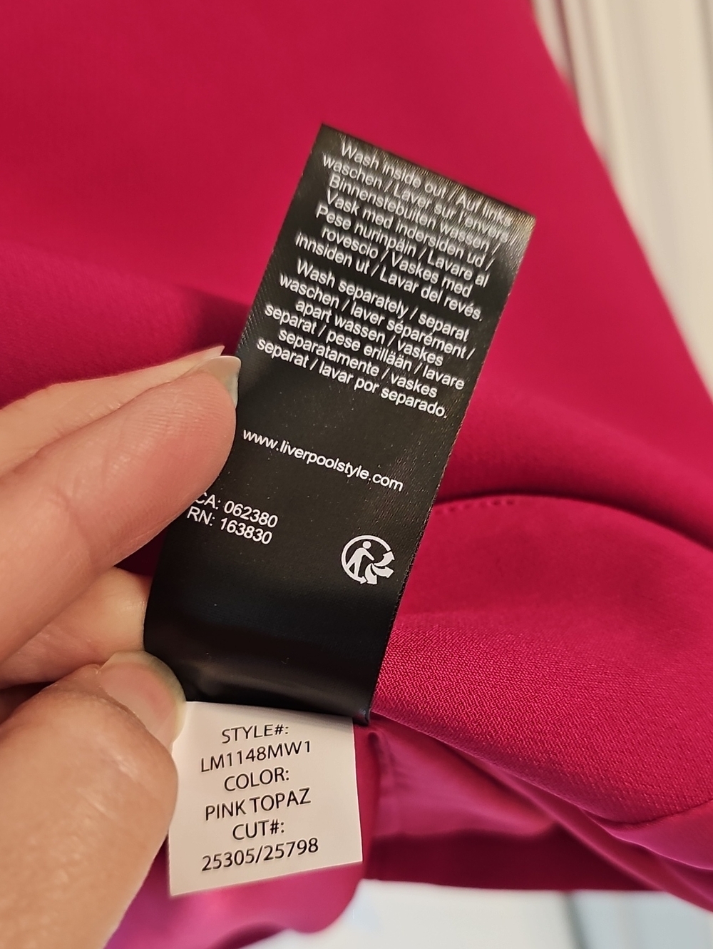 Liverpool Bright Fuchsia Single-Button Blazer - Picture 9 of 10